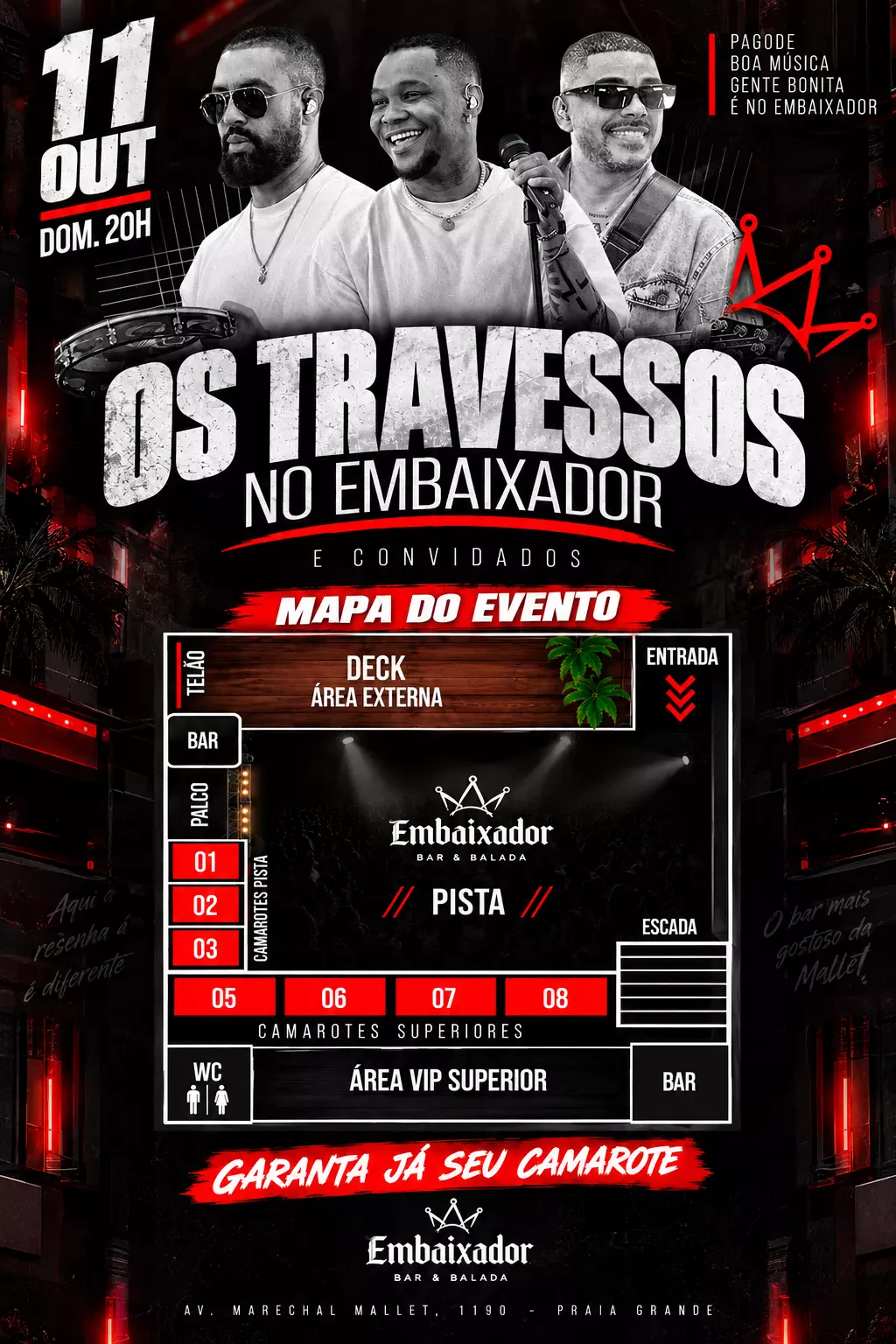 Mapa do evento