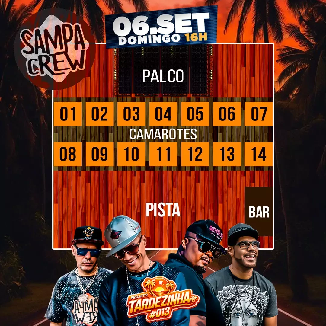 Mapa do evento