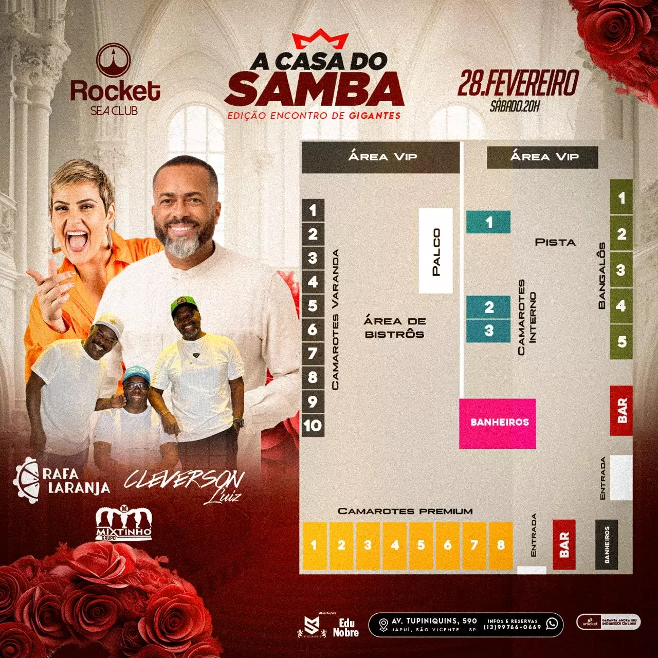 Mapa do evento