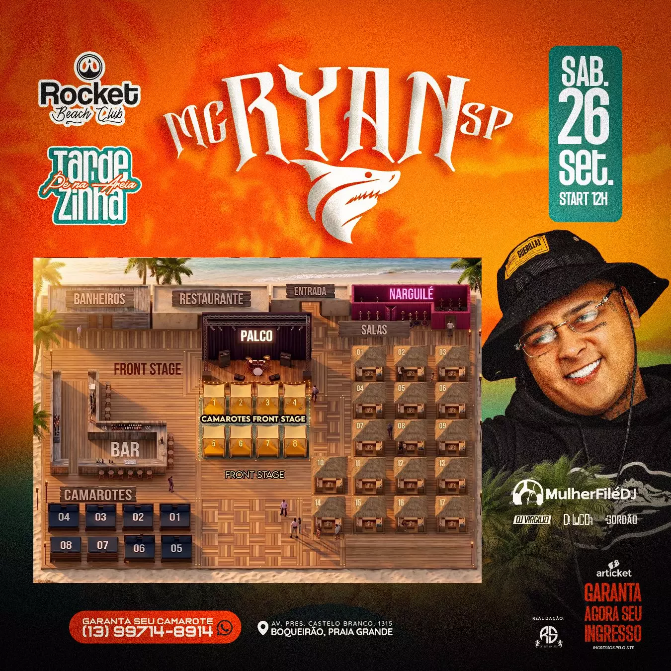 Mapa do evento