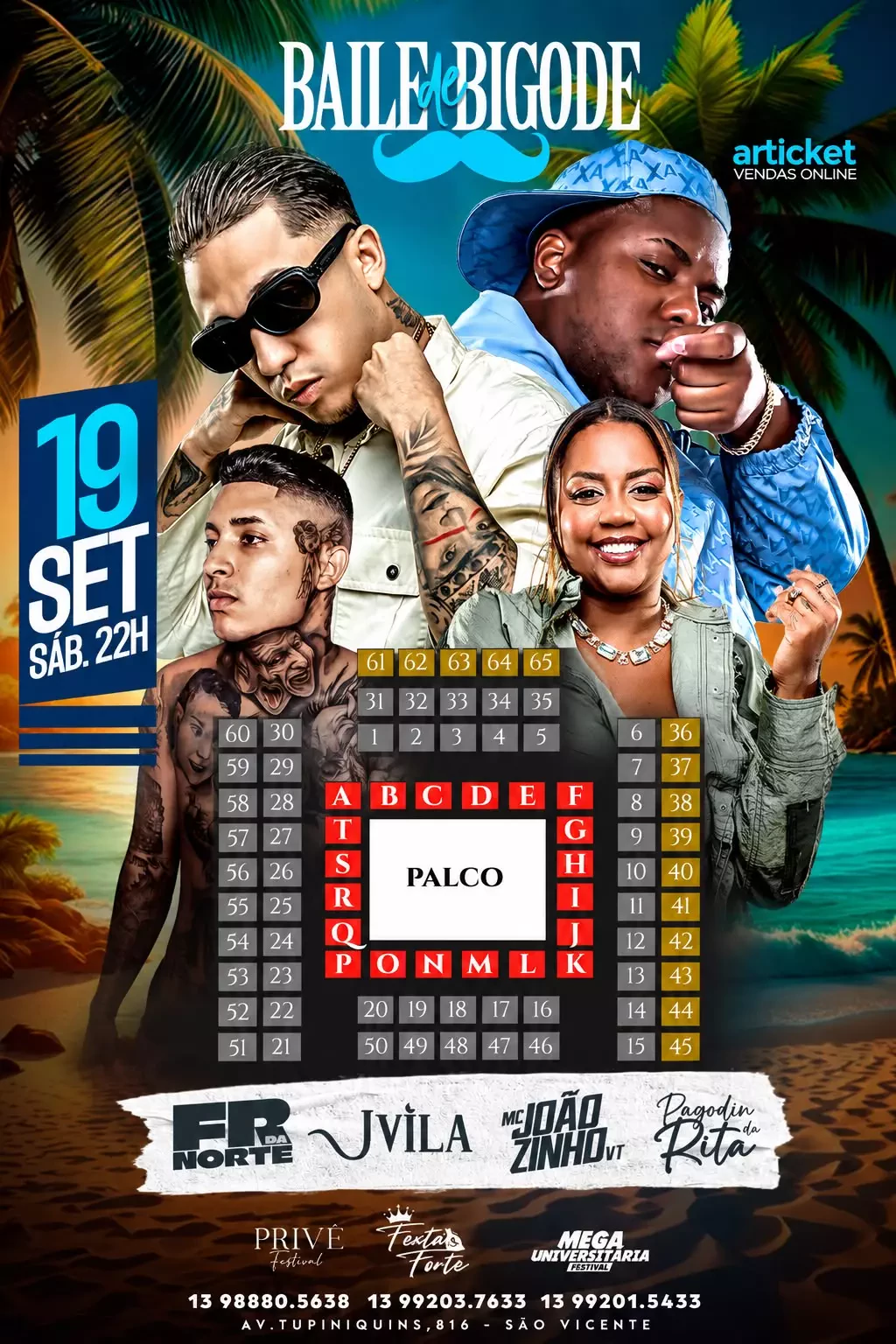 Mapa do evento