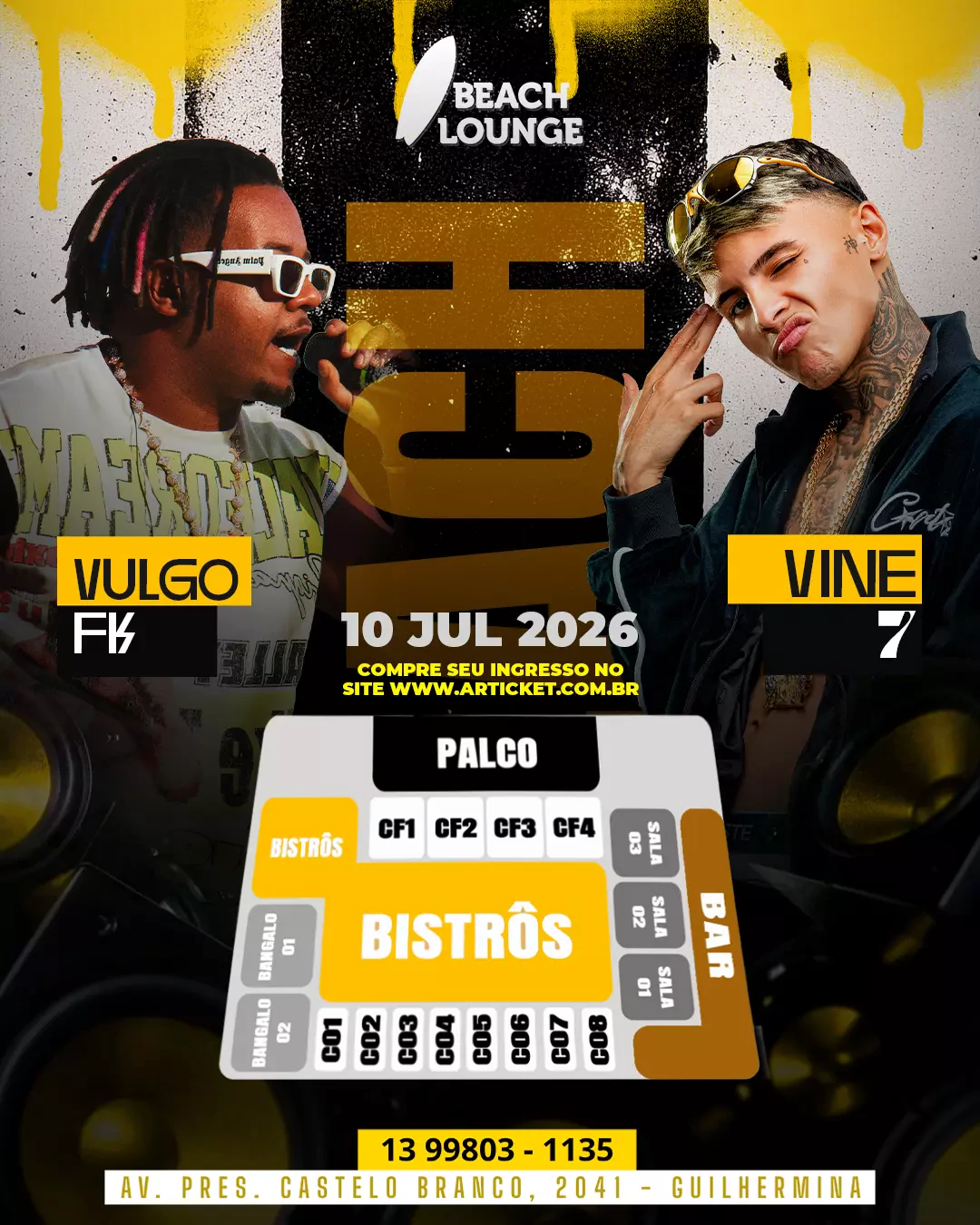 Mapa do evento