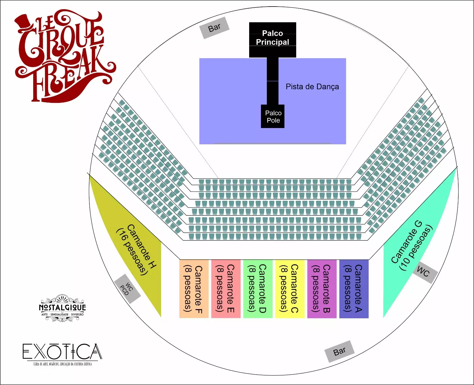 Mapa do evento