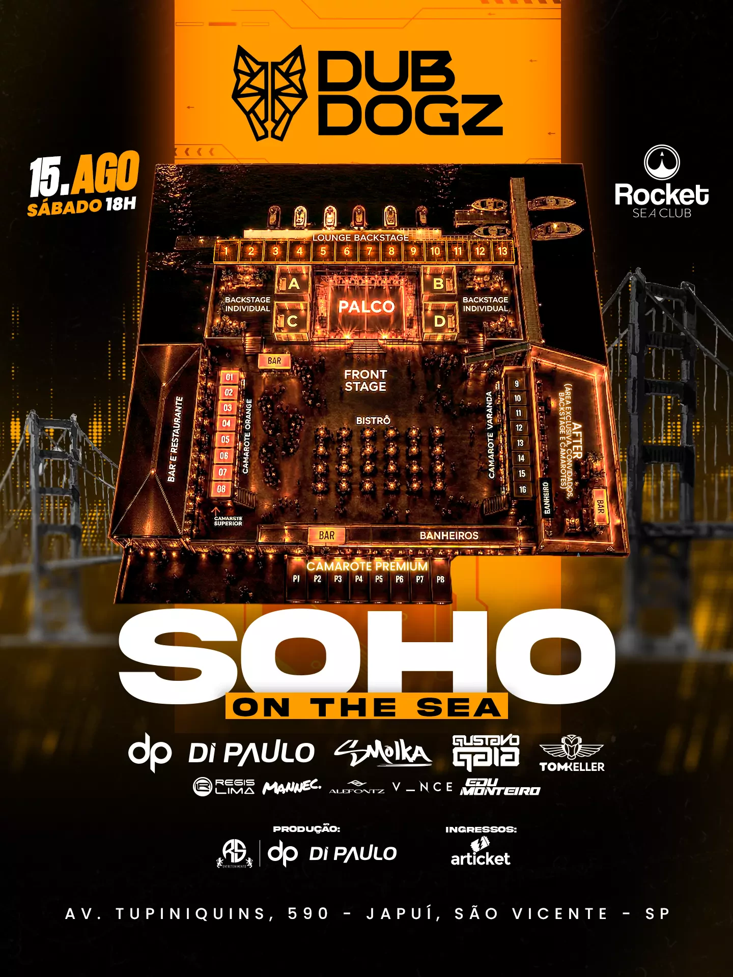 Mapa do evento