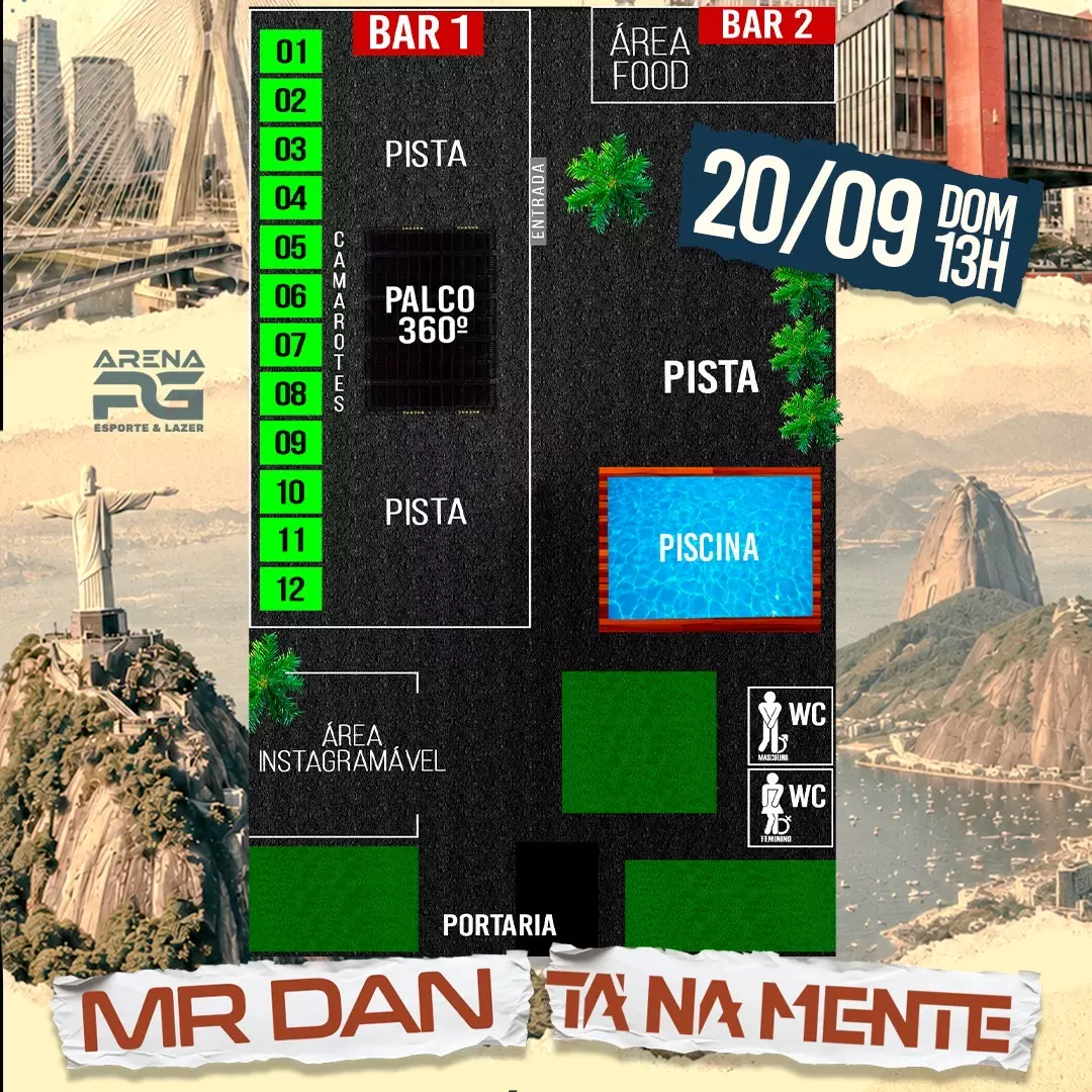Mapa do evento
