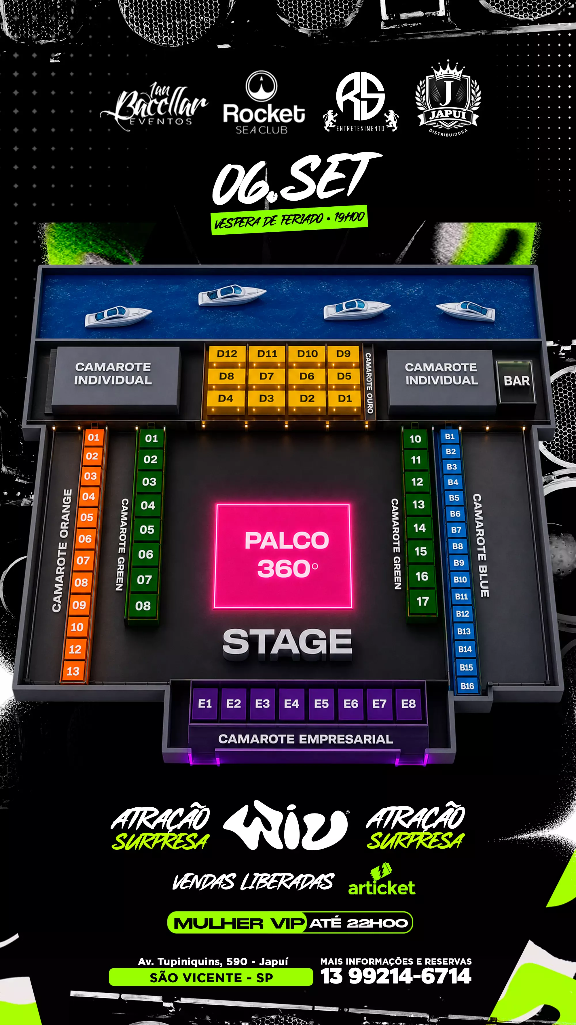 Mapa do evento