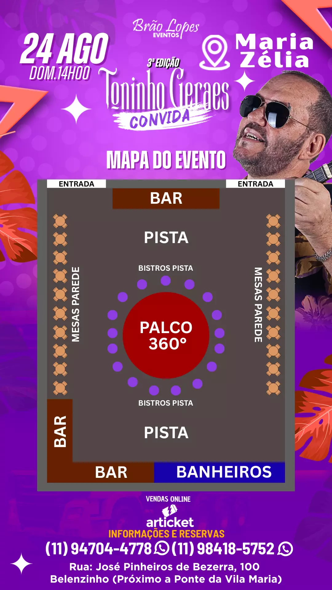 Mapa do evento