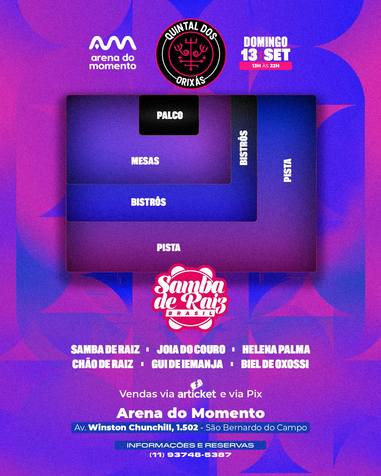 Mapa do evento