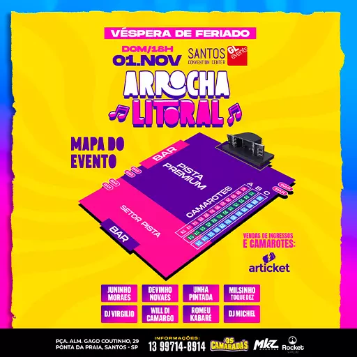 Mapa do evento