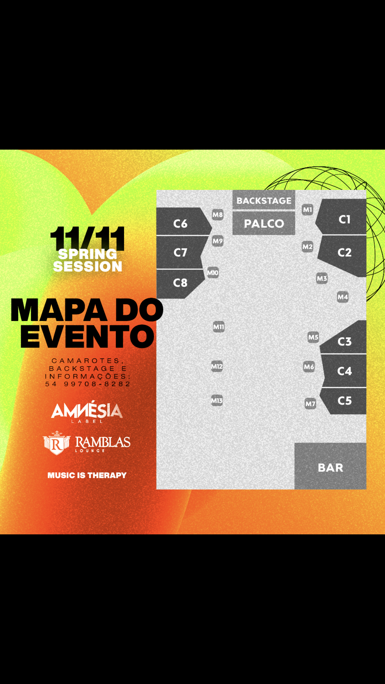 Mapa do evento