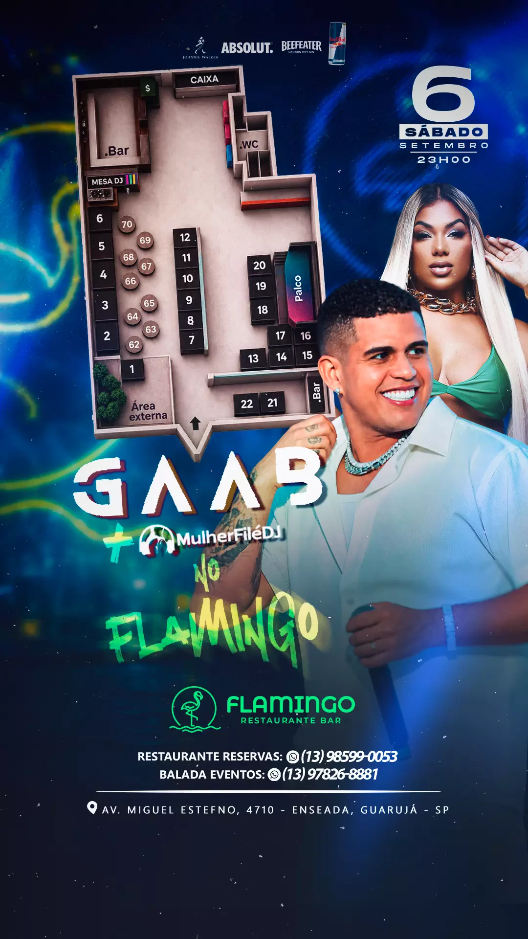 Mapa do evento