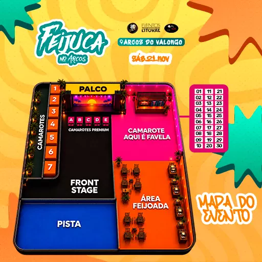 Mapa do evento