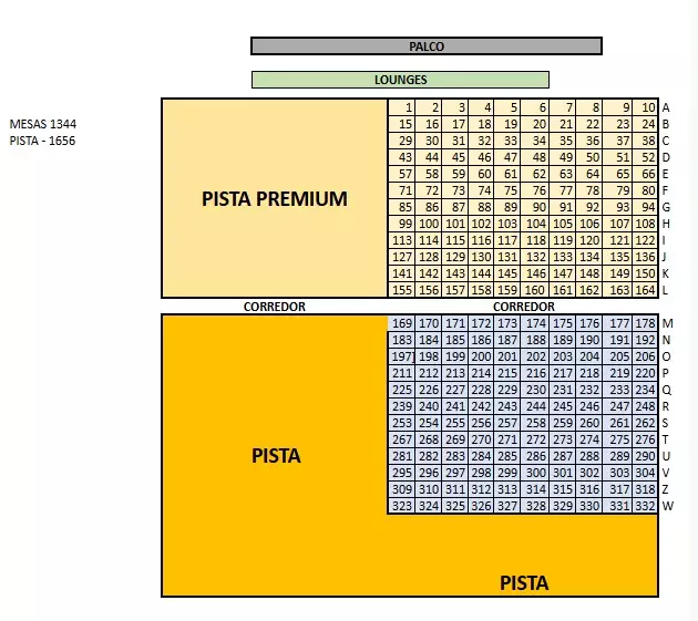 Mapa do evento