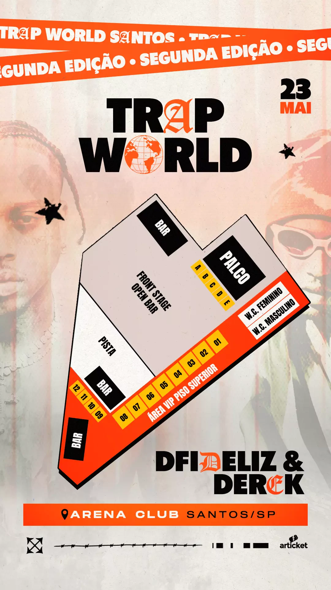 Mapa do evento