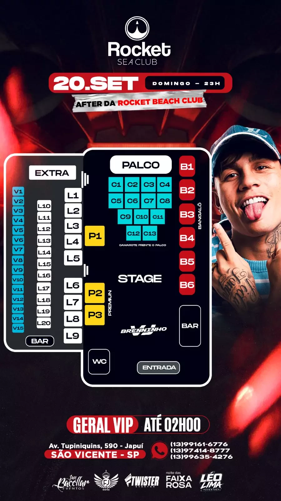 Mapa do evento