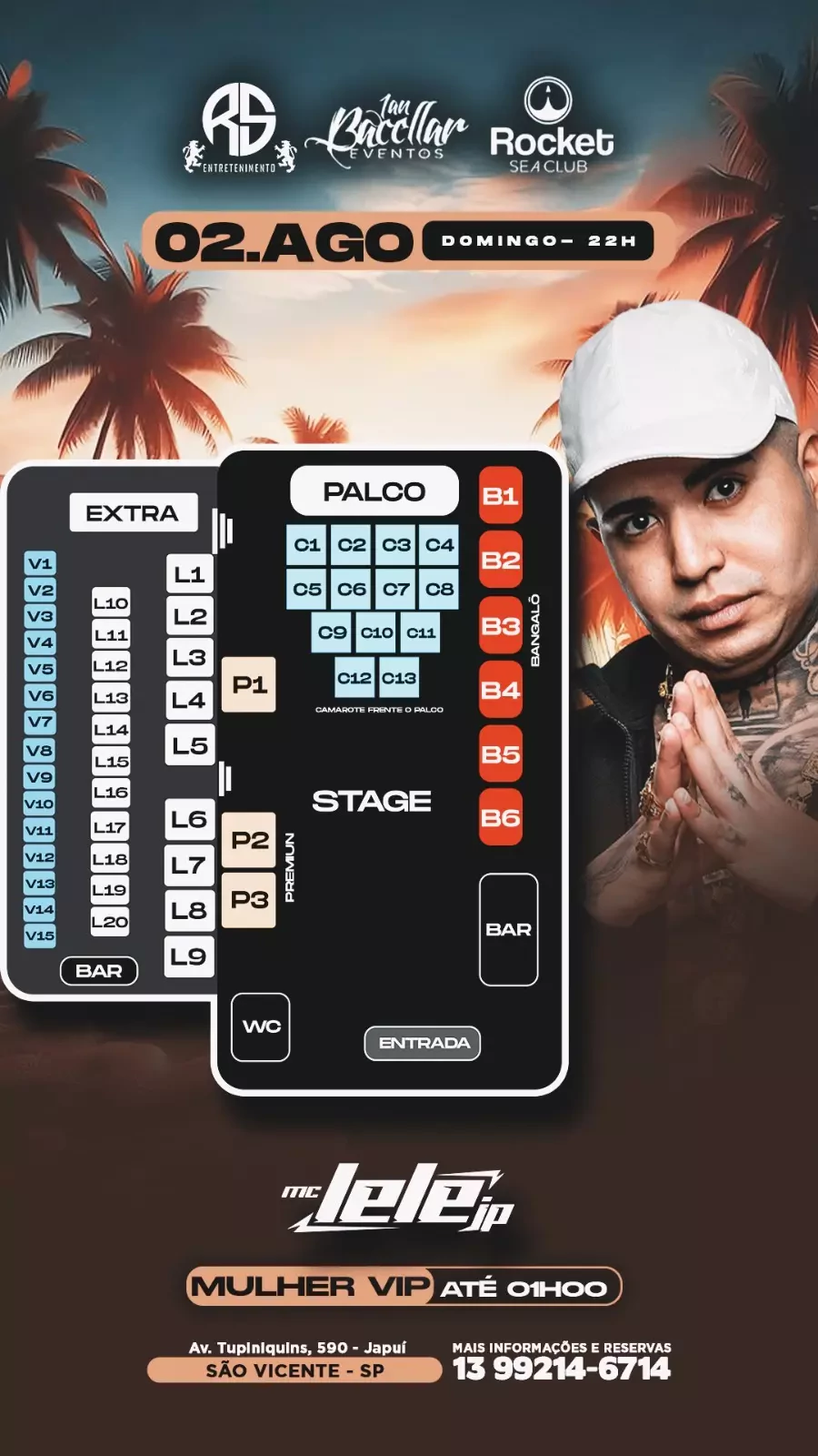 Mapa do evento
