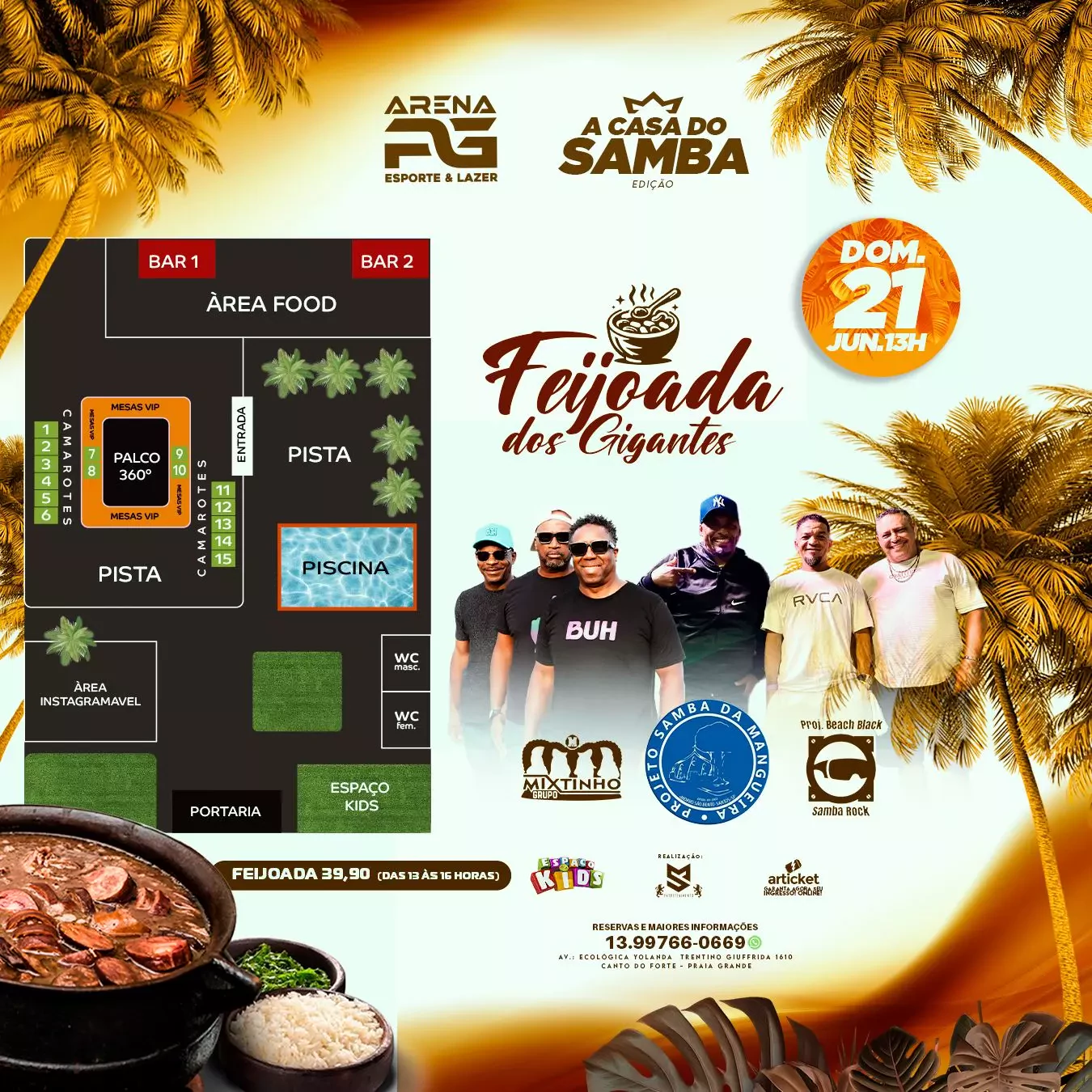 Mapa do evento