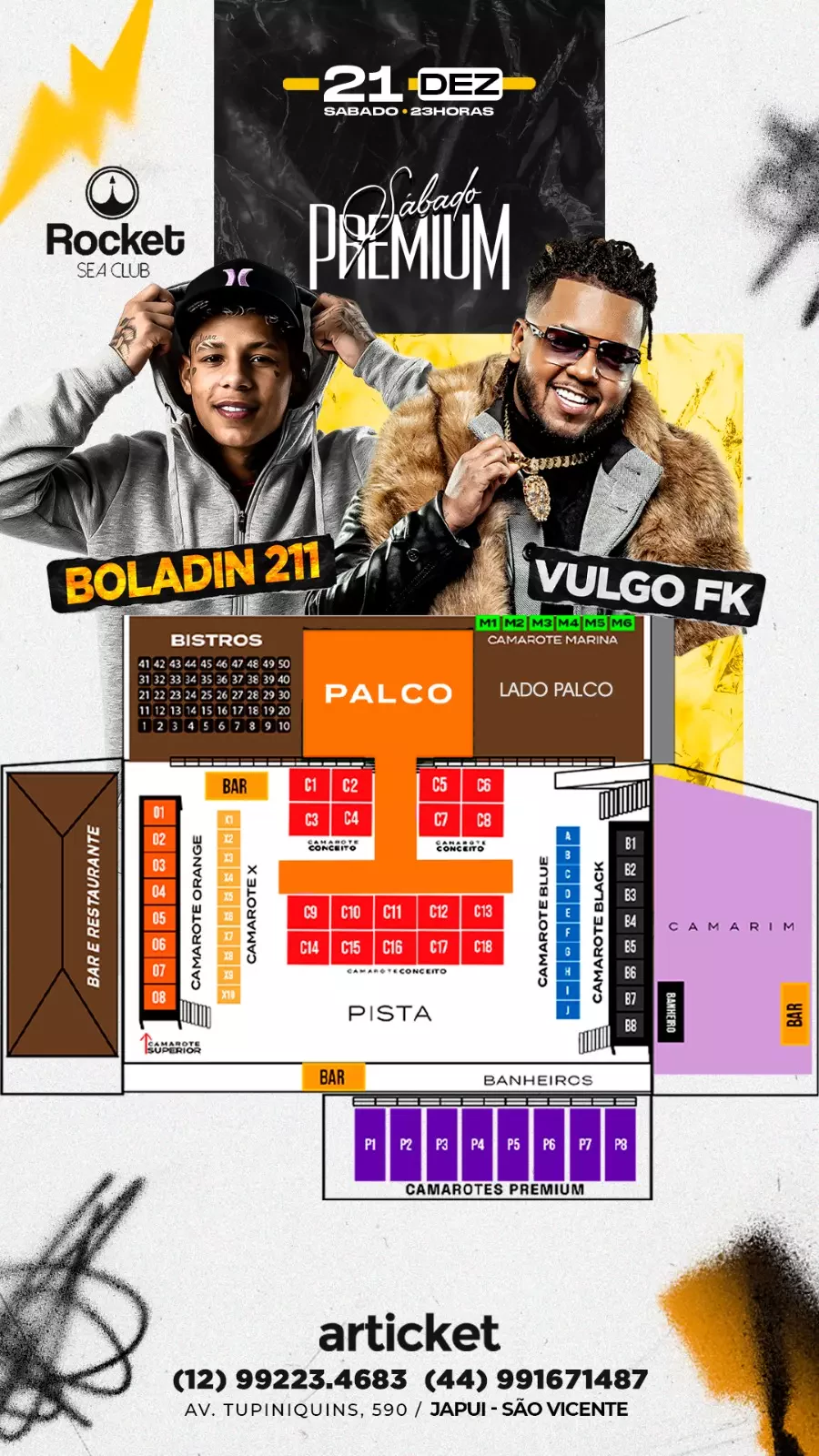 Mapa do evento