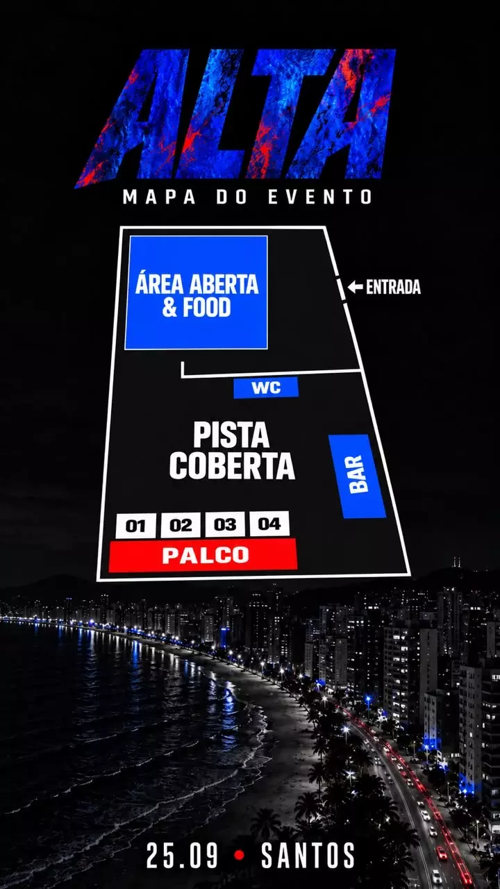 Mapa do evento