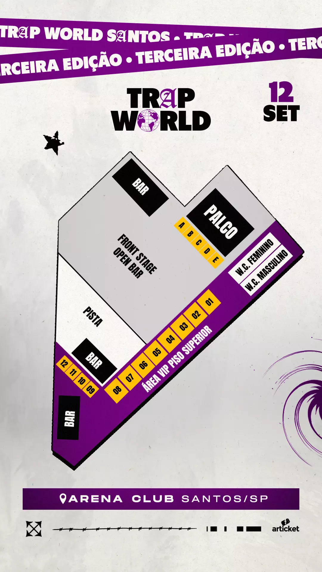 Mapa do evento