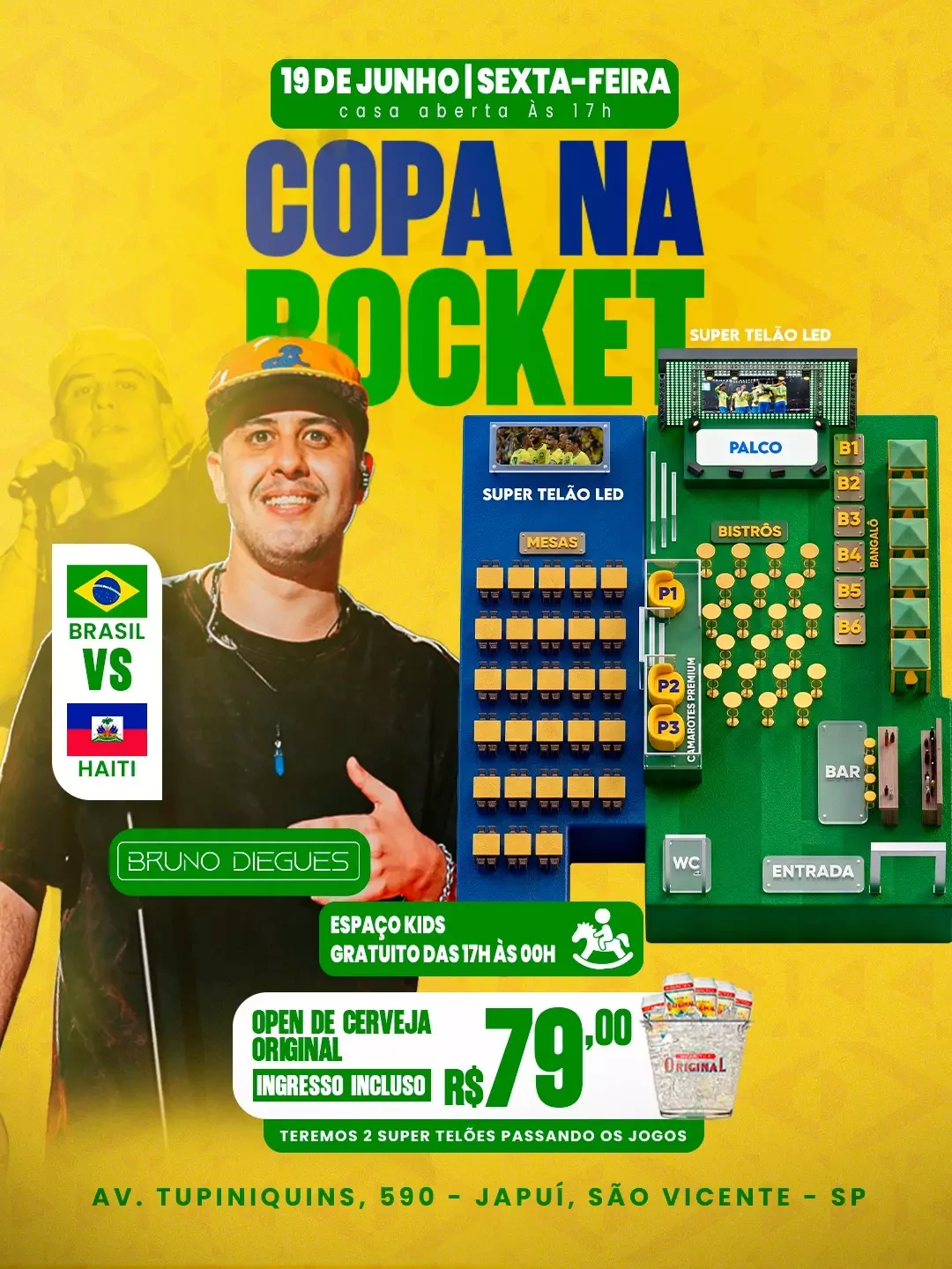 Mapa do evento