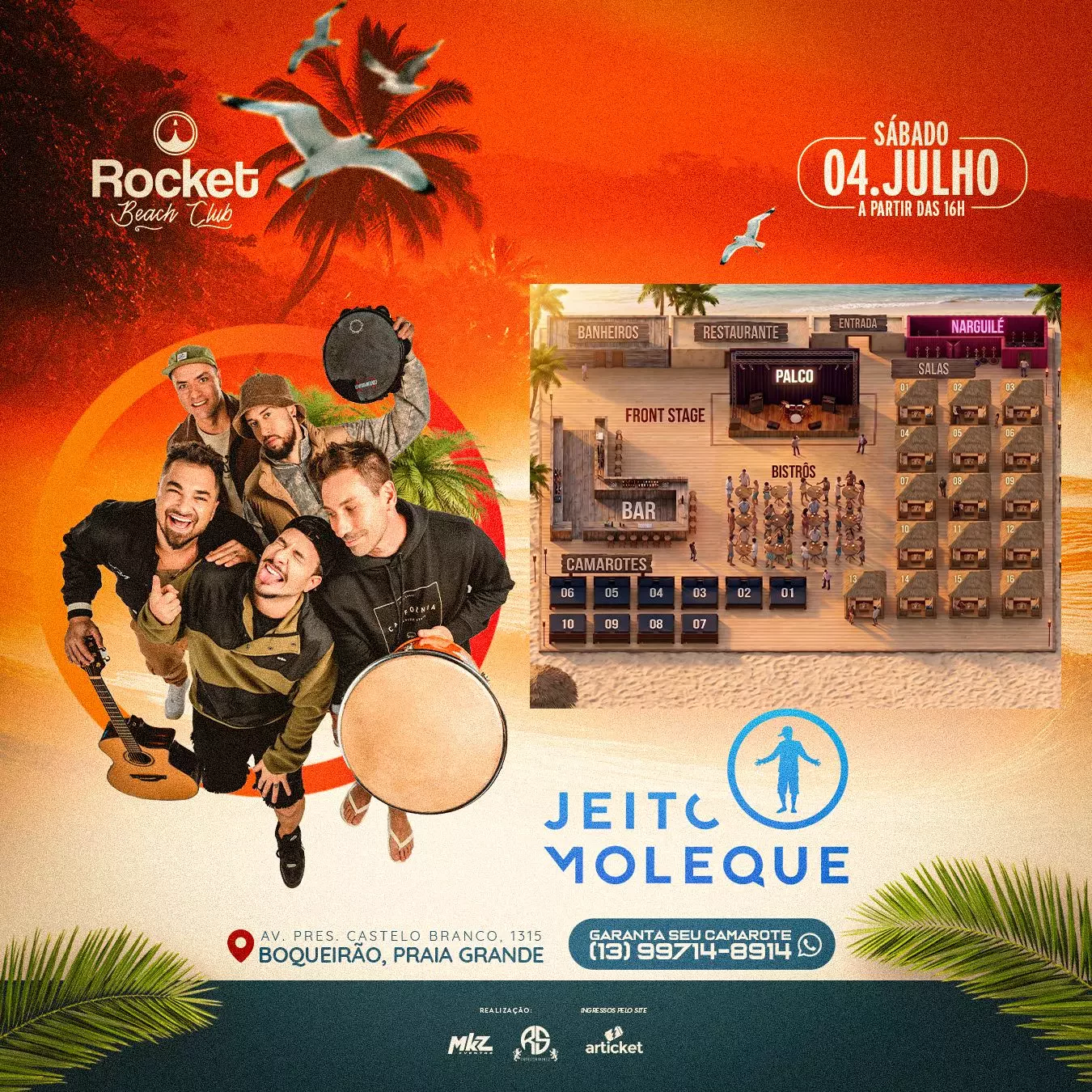 Mapa do evento