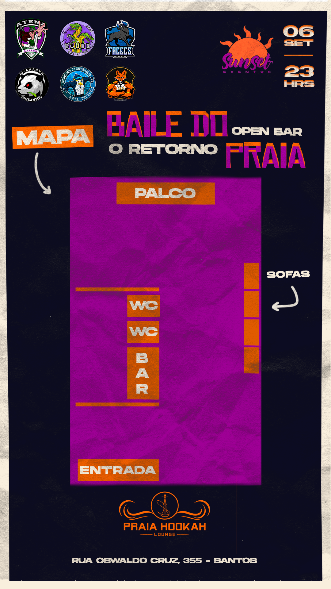 Mapa do evento