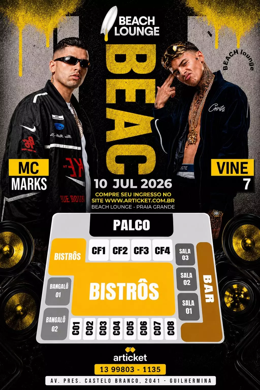 Mapa do evento