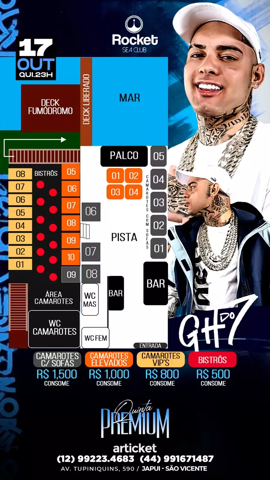 Mapa do evento