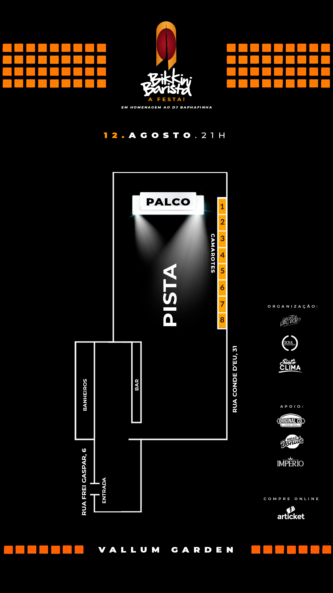 Mapa do evento