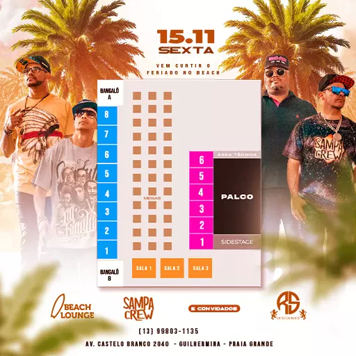 Mapa do evento
