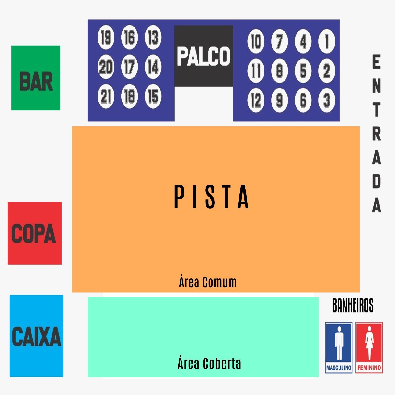 Mapa do evento
