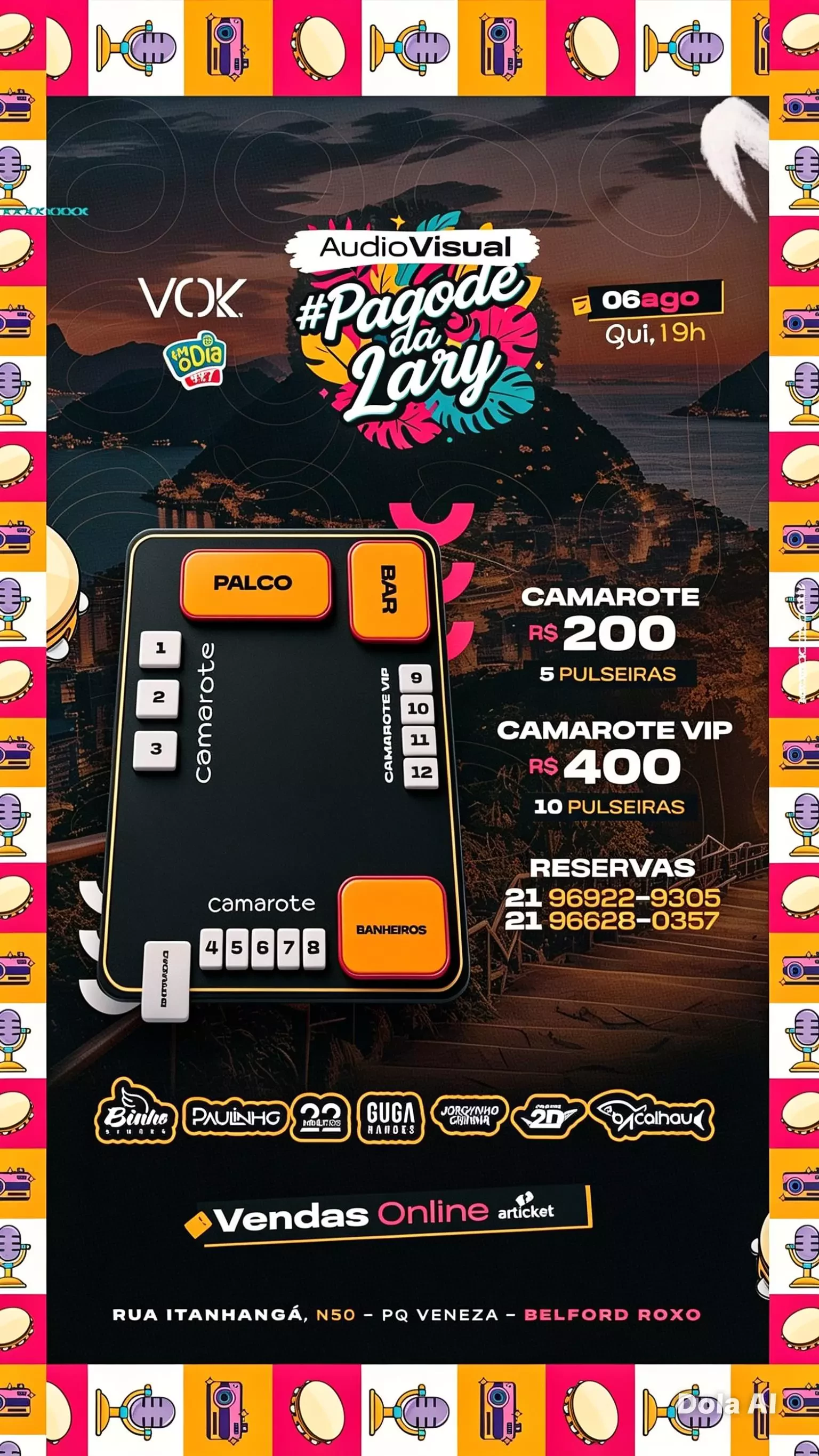 Mapa do evento