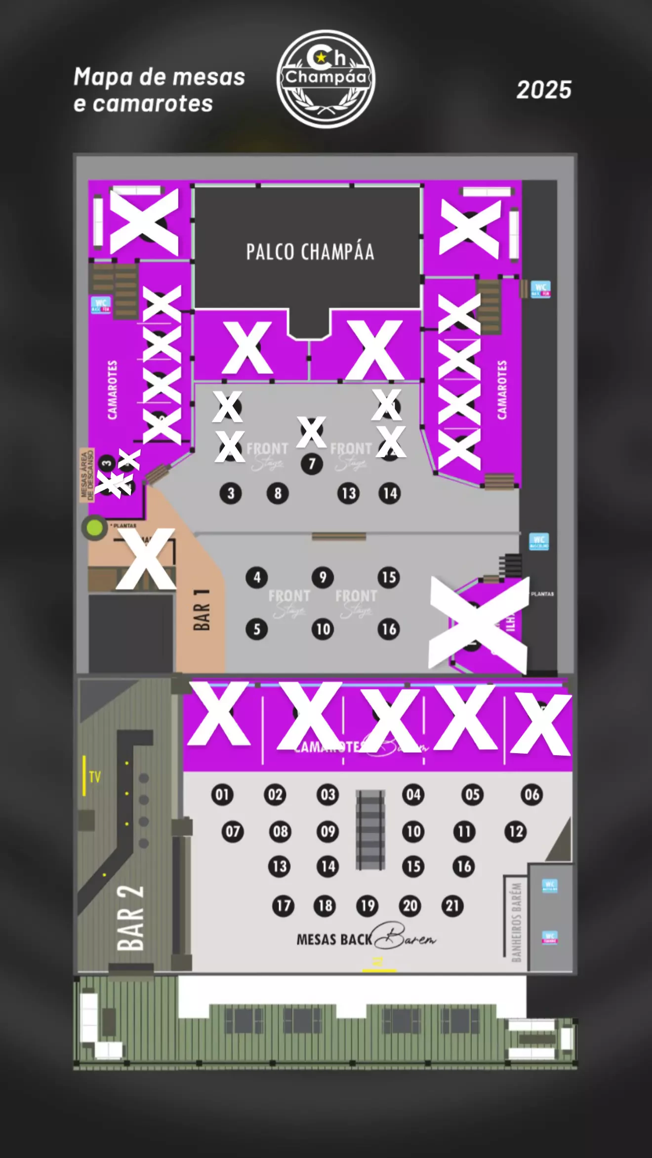 Mapa do evento