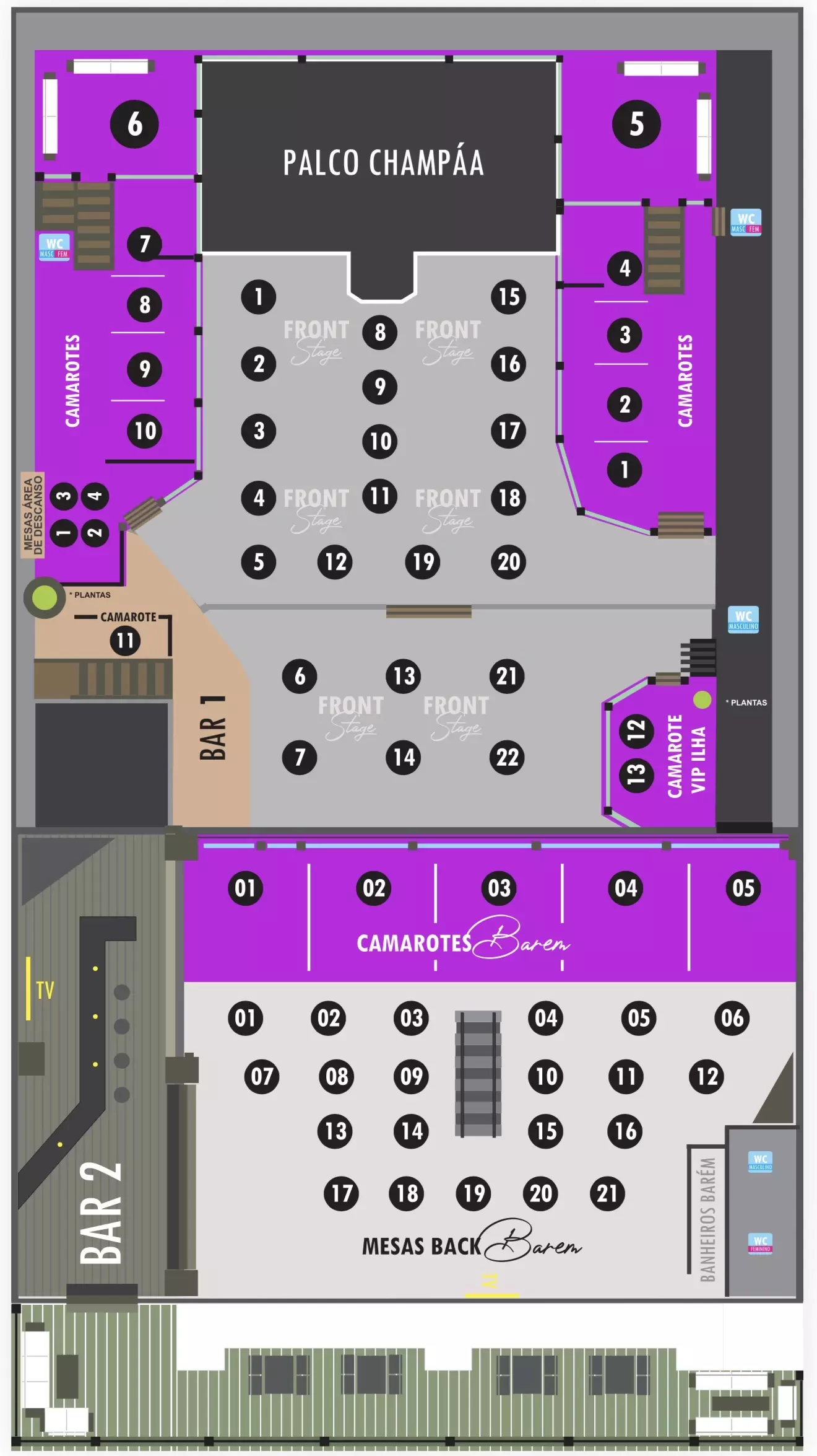 Mapa do evento