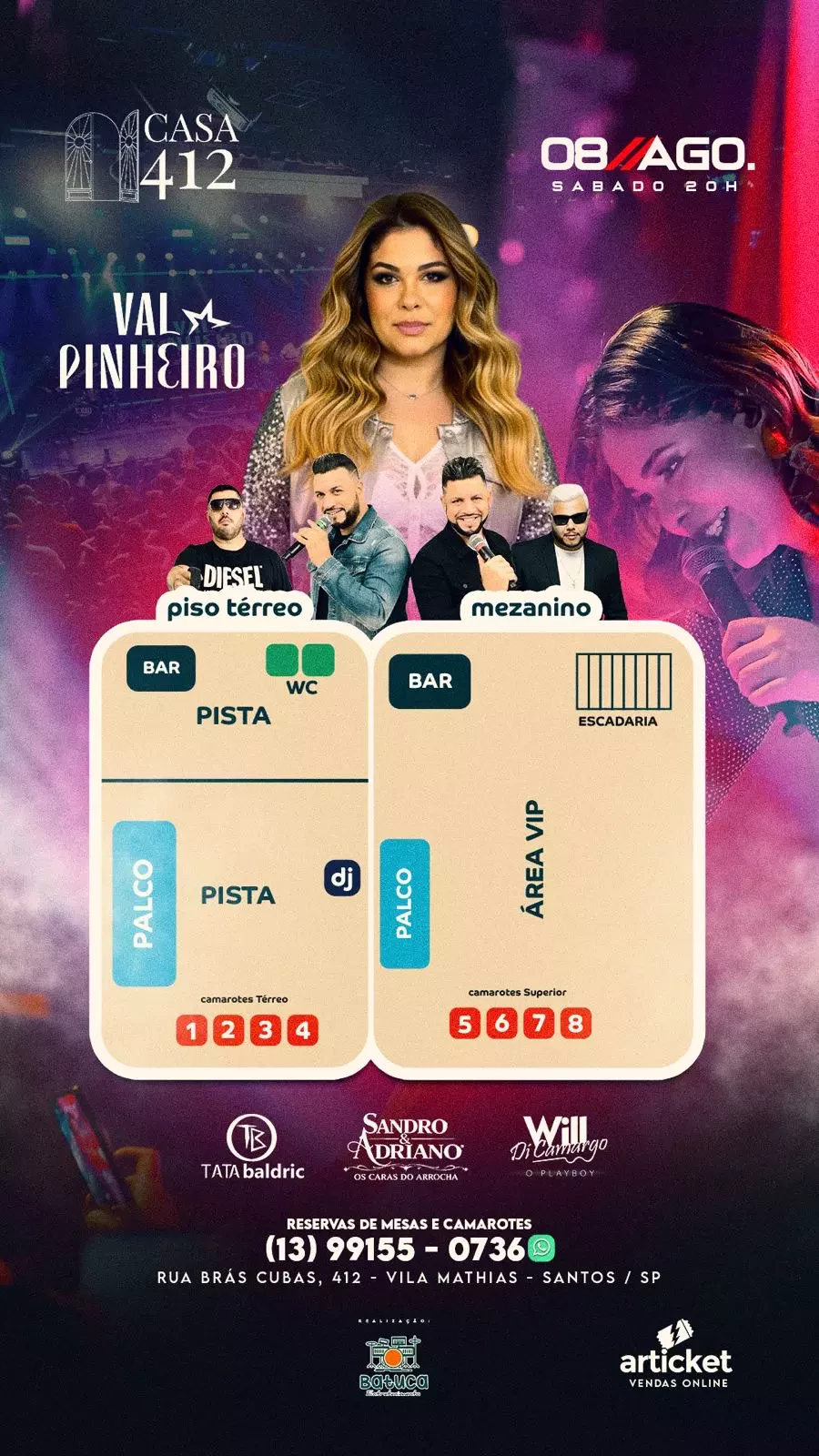 Mapa do evento