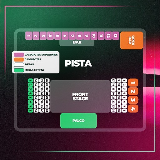 Mapa do evento