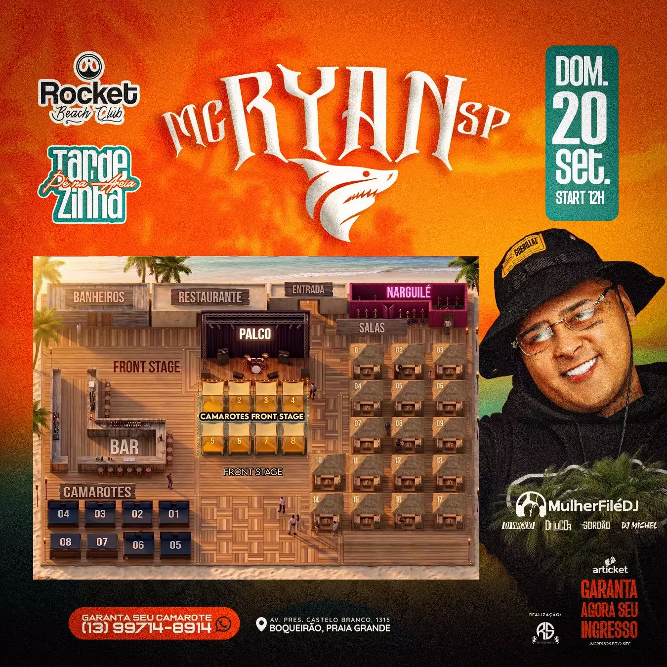 Mapa do evento