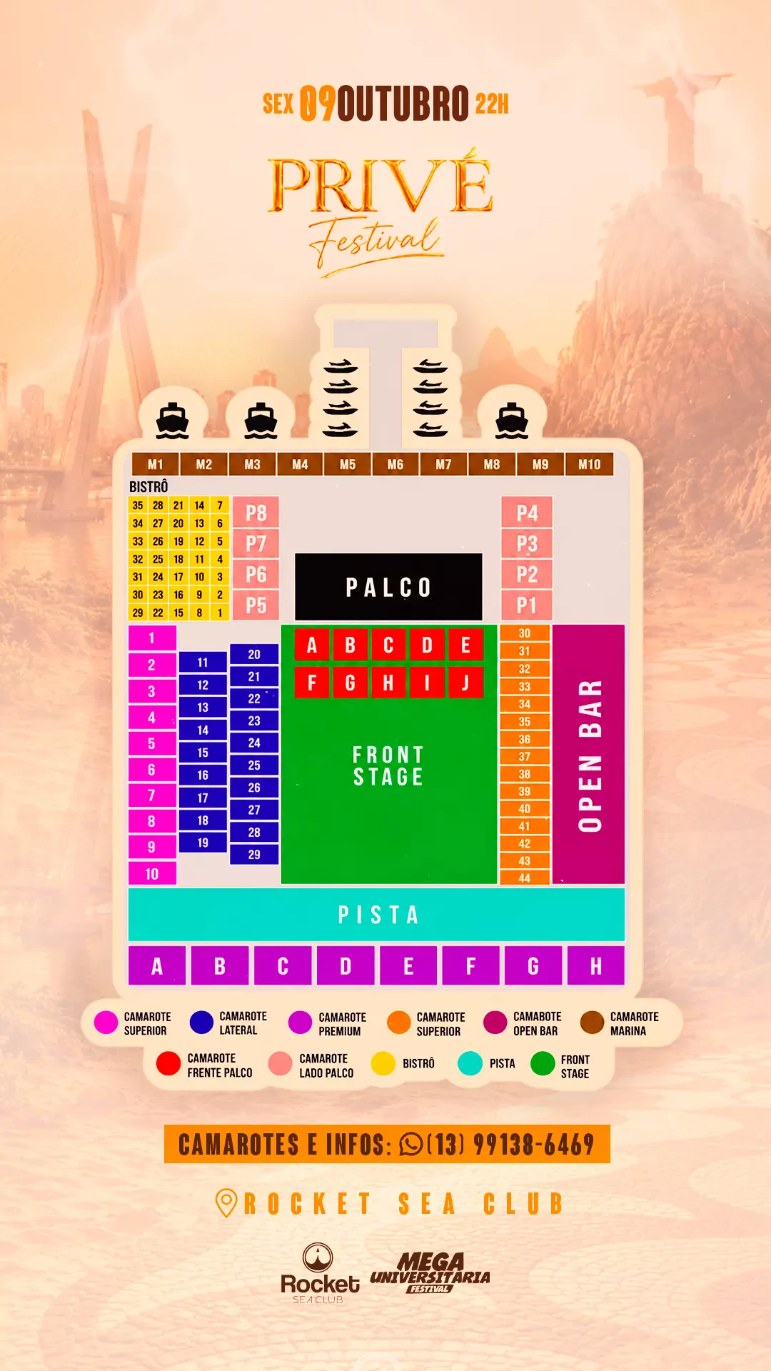 Mapa do evento