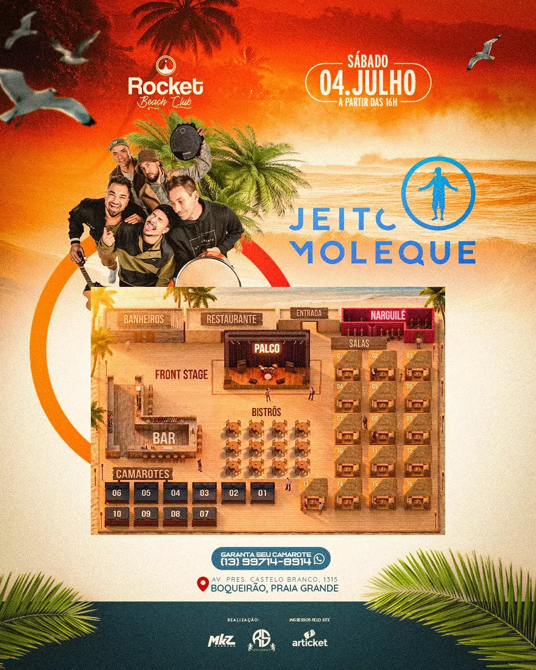 Mapa do evento