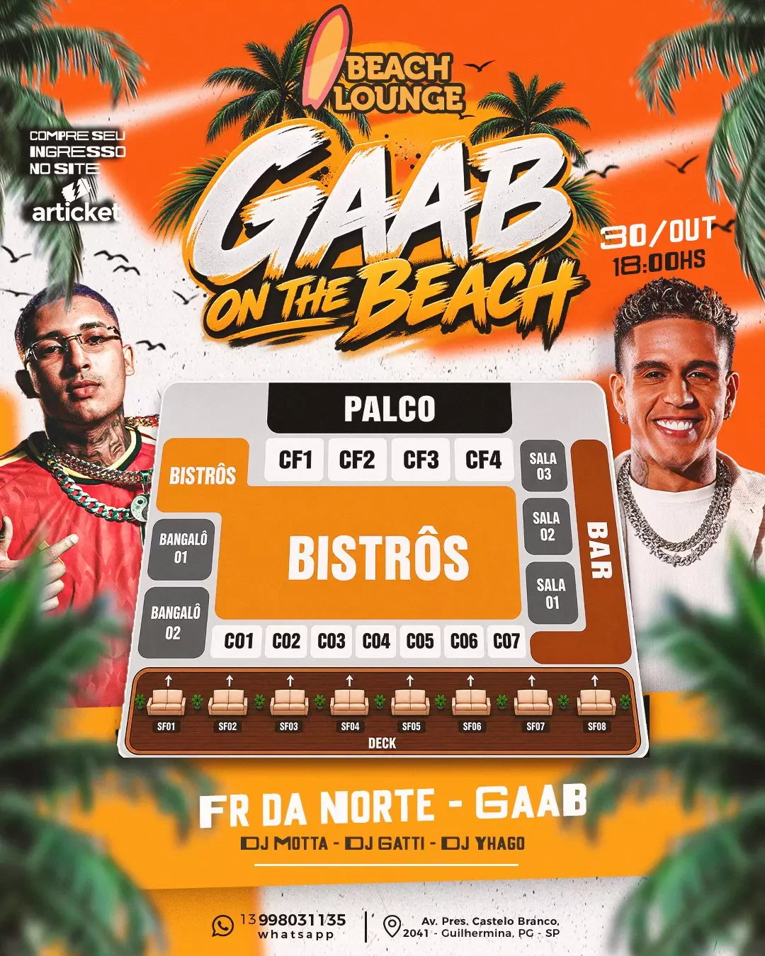 Mapa do evento