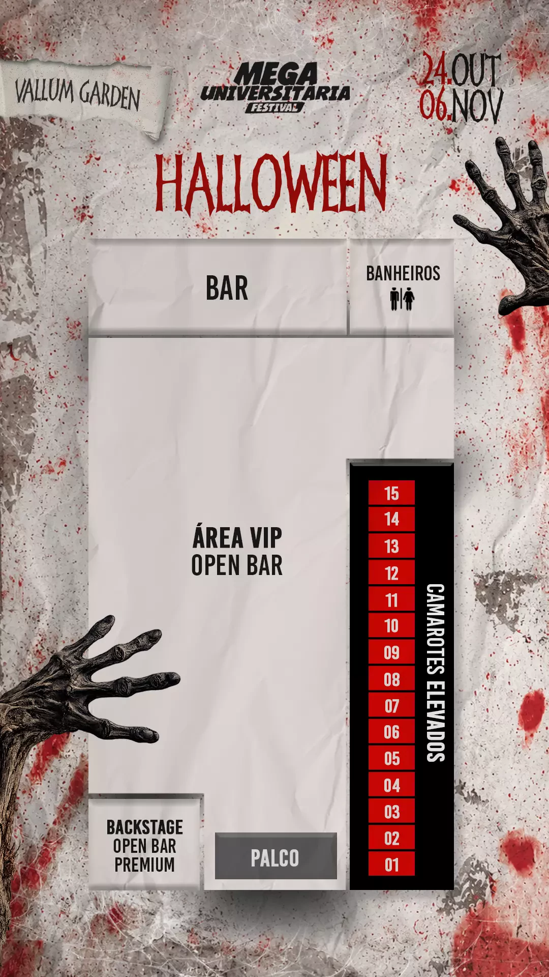 Mapa do evento