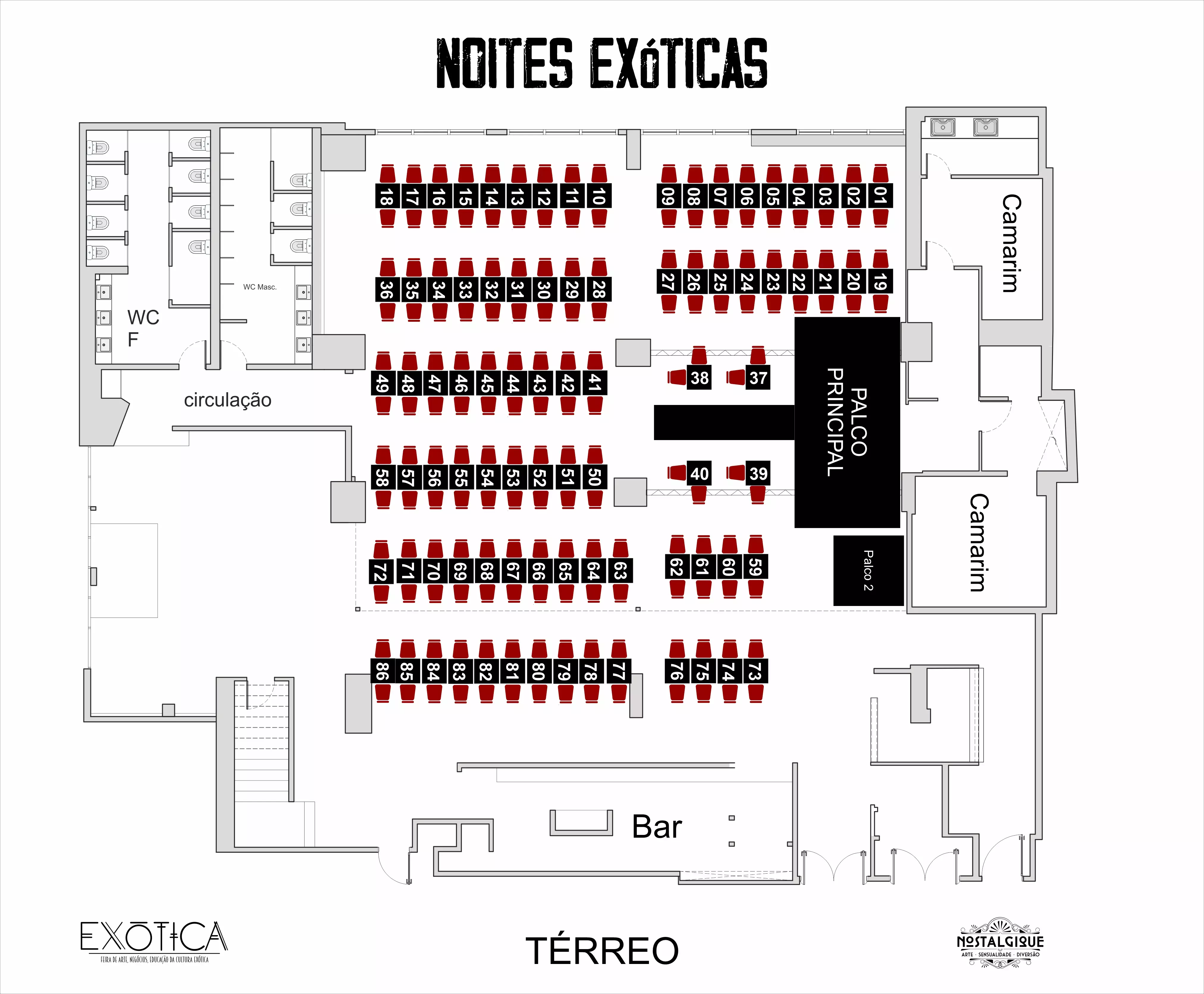 Mapa do evento