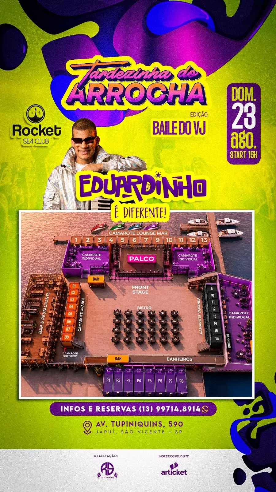 Mapa do evento