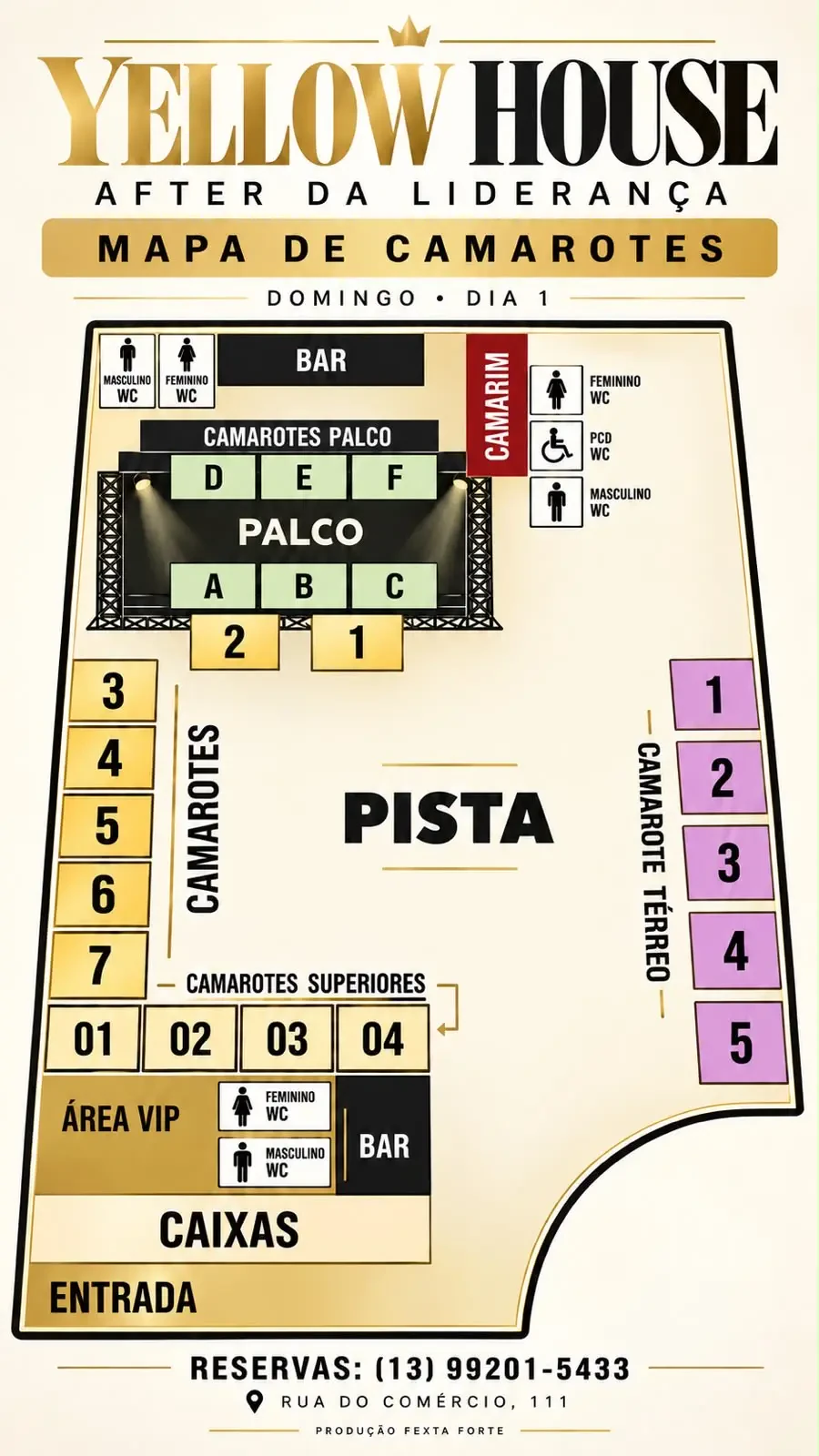 Mapa do evento