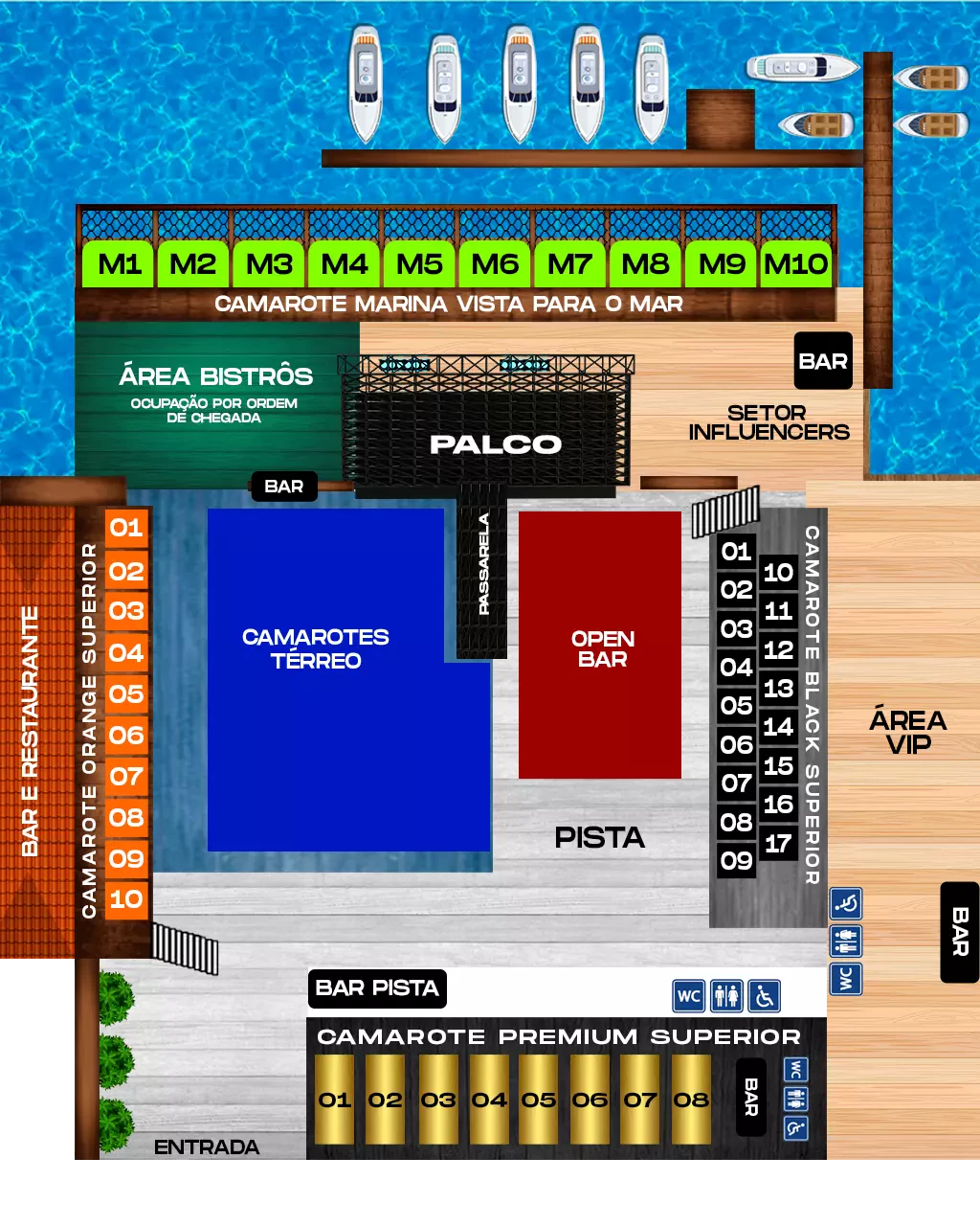 Mapa do evento