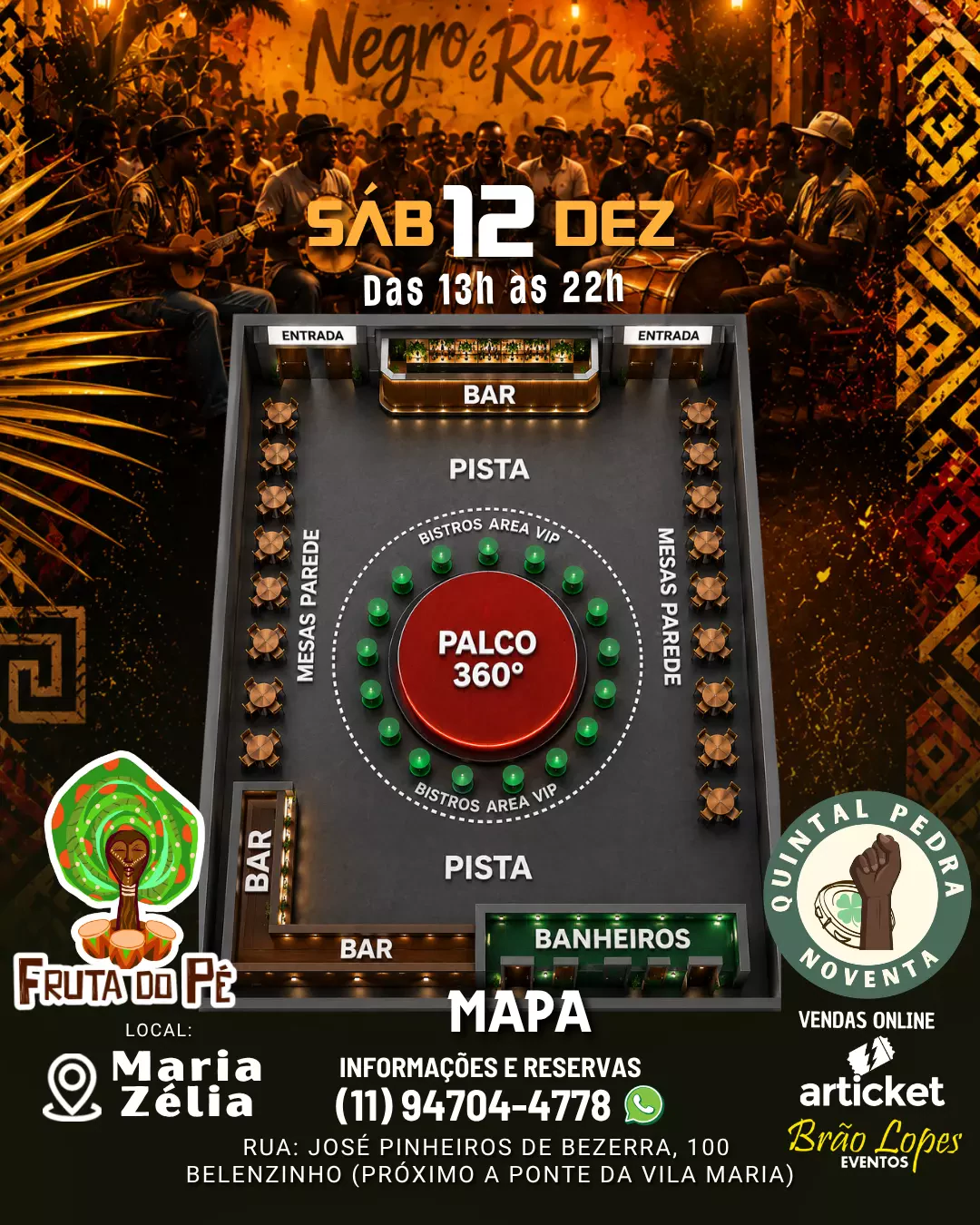 Mapa do evento