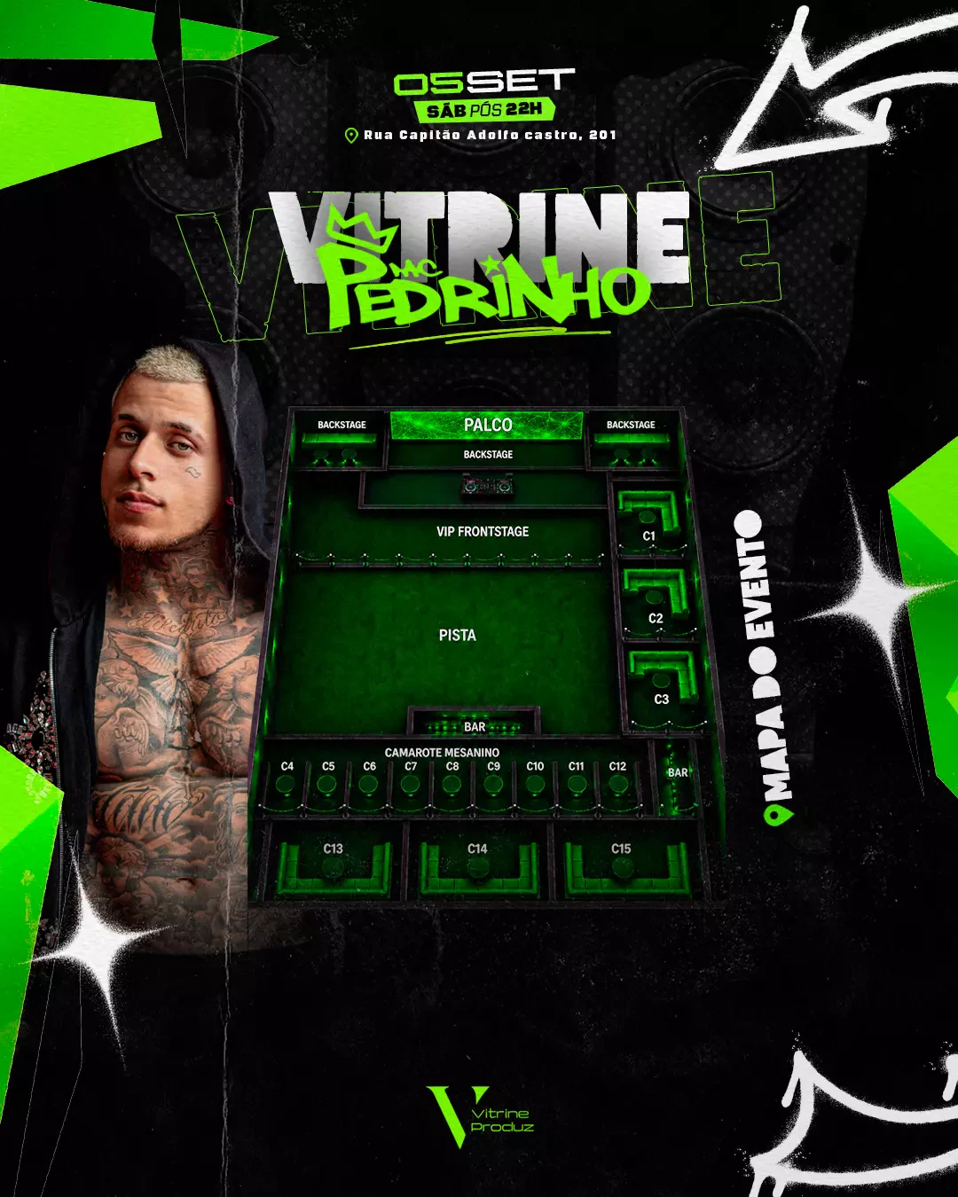 Mapa do evento