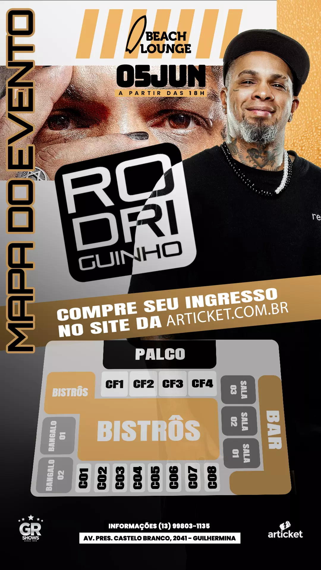 Mapa do evento