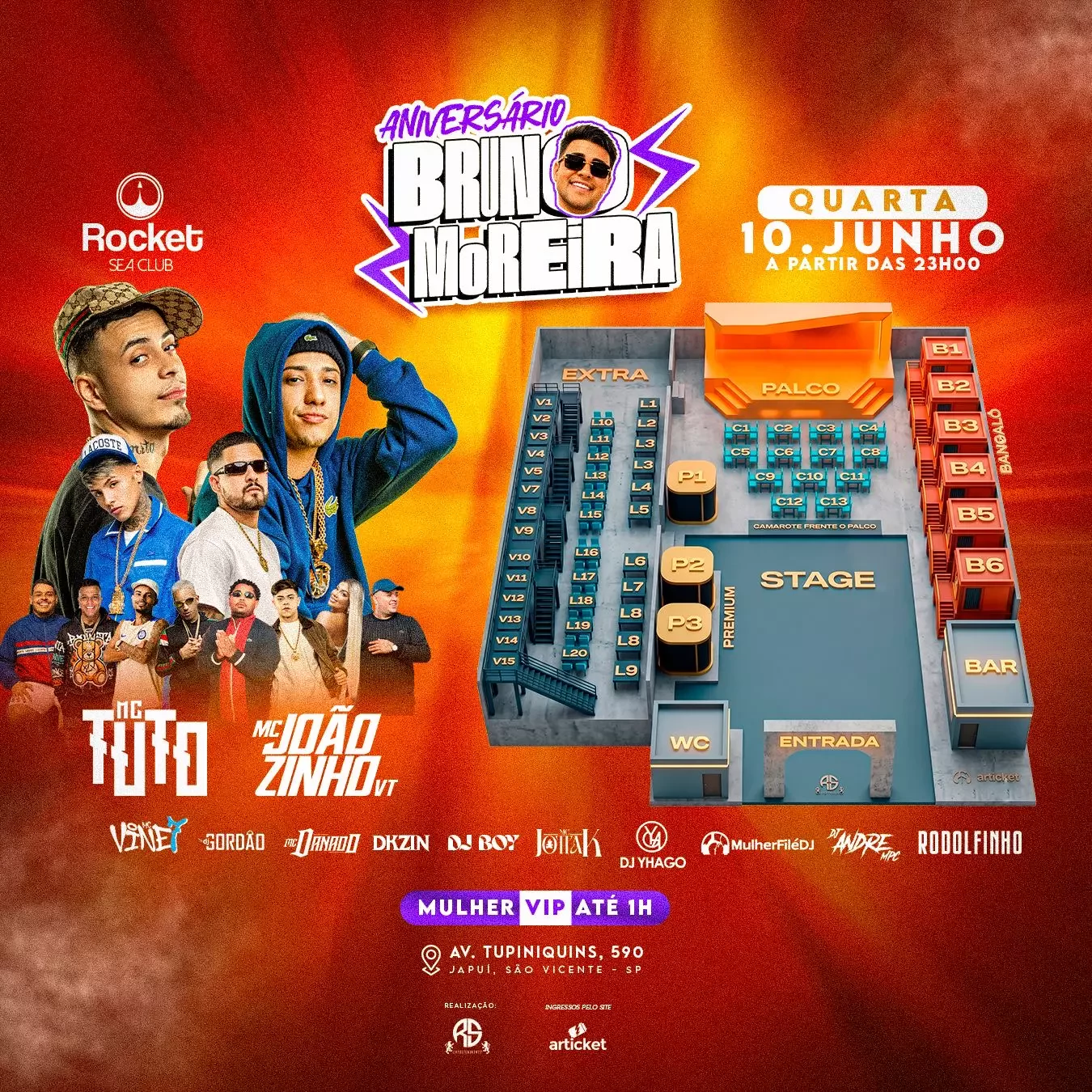 Mapa do evento